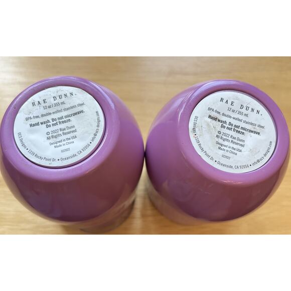 Rae Dunn Magic Potion Halloween Tumbler Insulated Stainless Steel Wine Set Of 2 - Picture 2 of 7